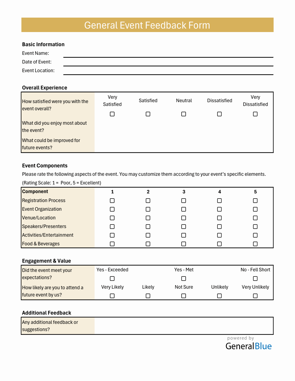 Event Feedback Form (PDF)