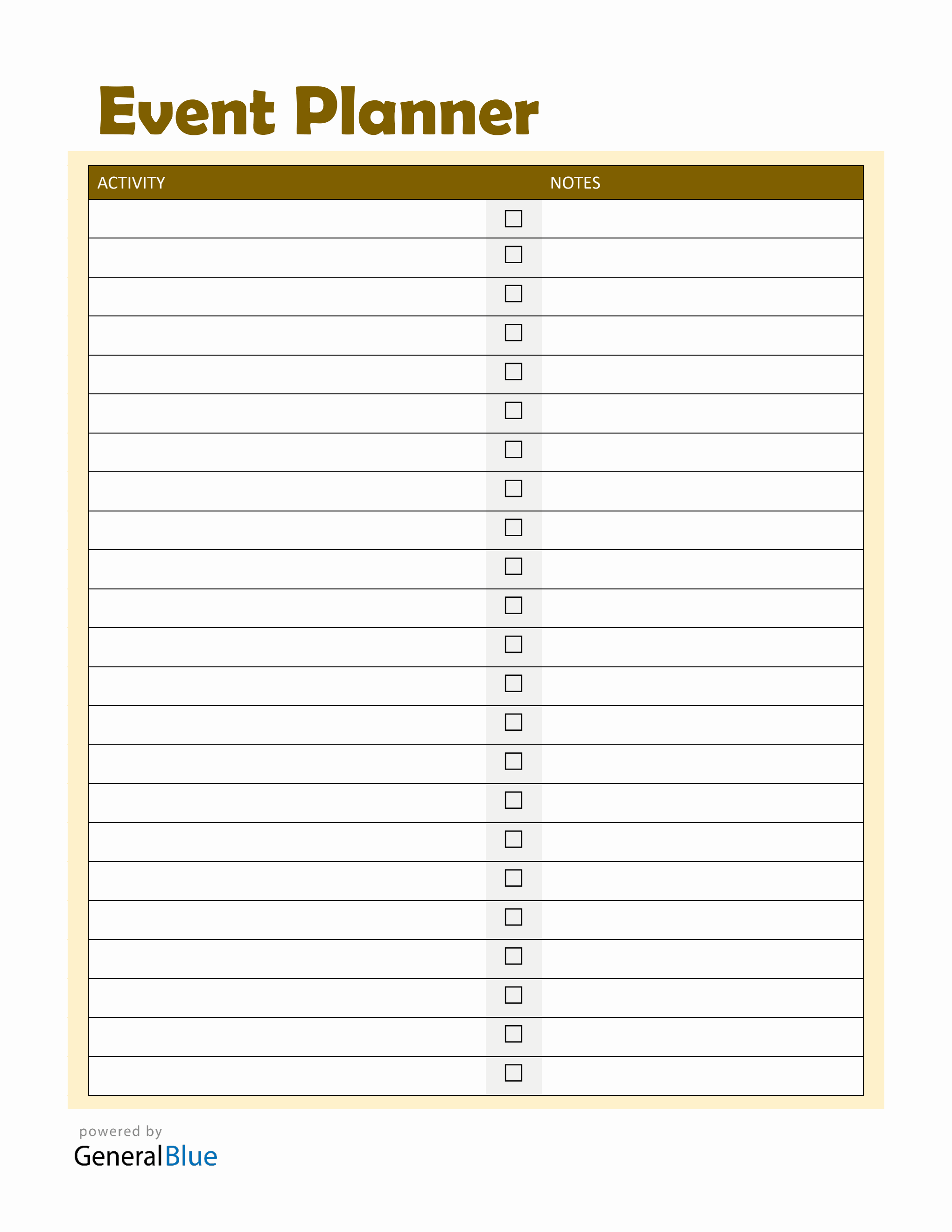 Event File Template Event Planning PDF - Free Downloadable Template