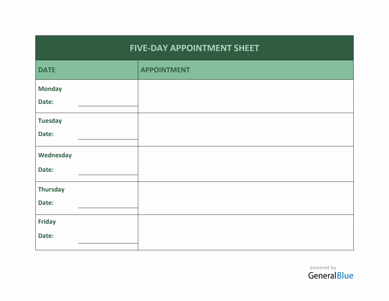 Appointment Templates