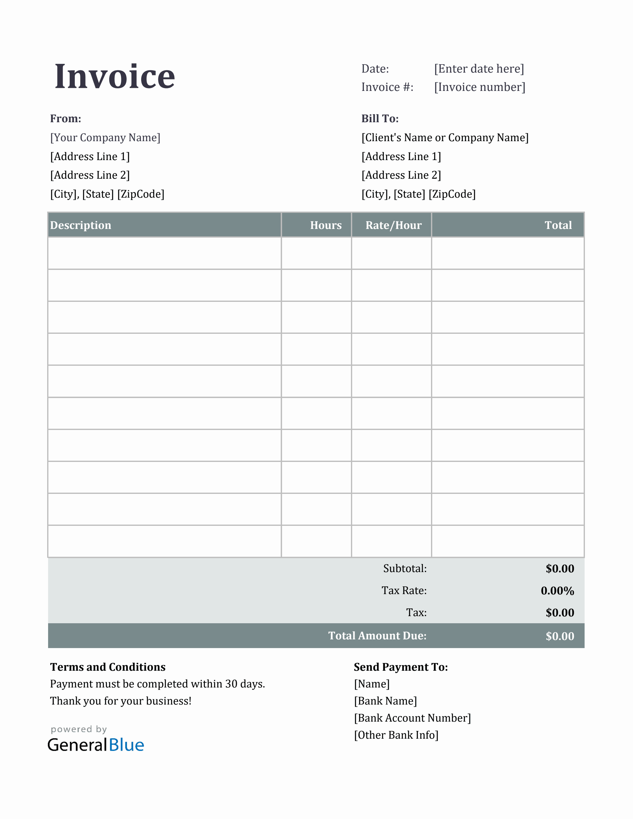 Excel Invoice Template For U S Freelancers With Tax Calculation Ion Excel Invoice Template For U S Freelancers With Tax Calculation Ion