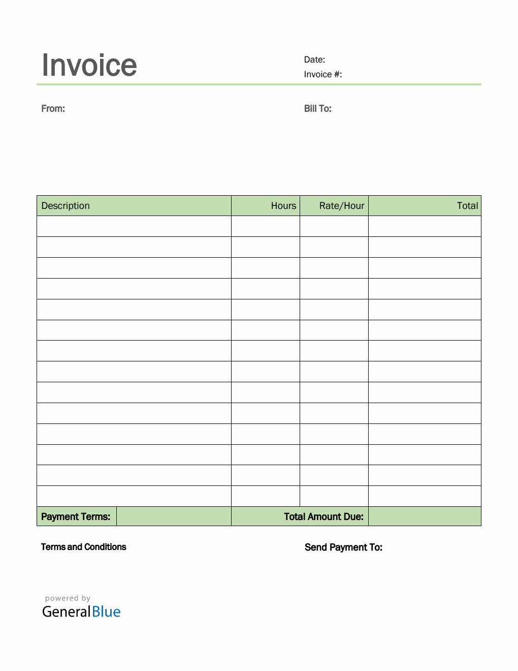 invoice template for u s freelancers in pdf simple