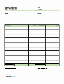 Invoice Template for U.S. Freelancers in PDF (Simple)