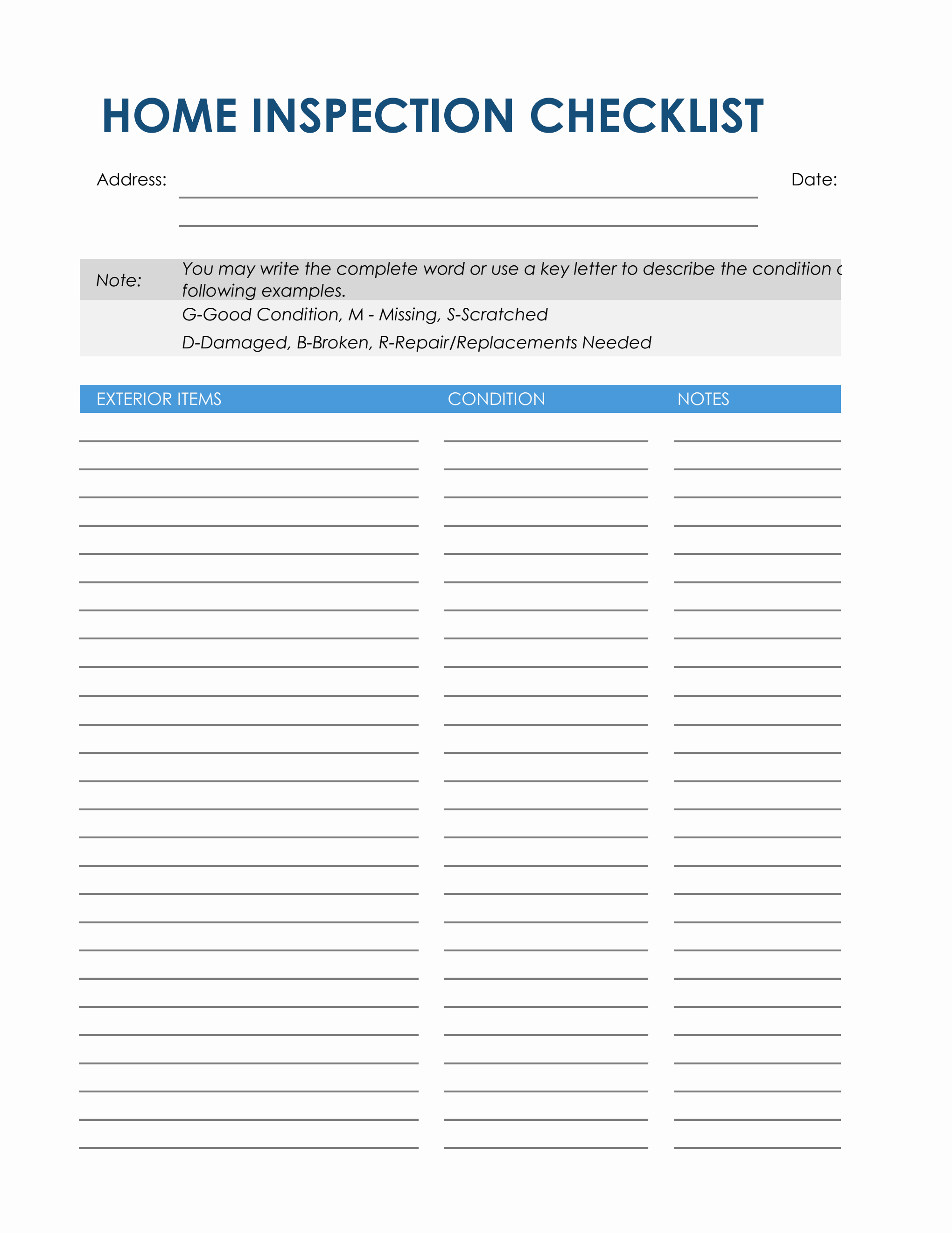 Free Printable Apartment Checklist Templates [Excel, PDF, Word]