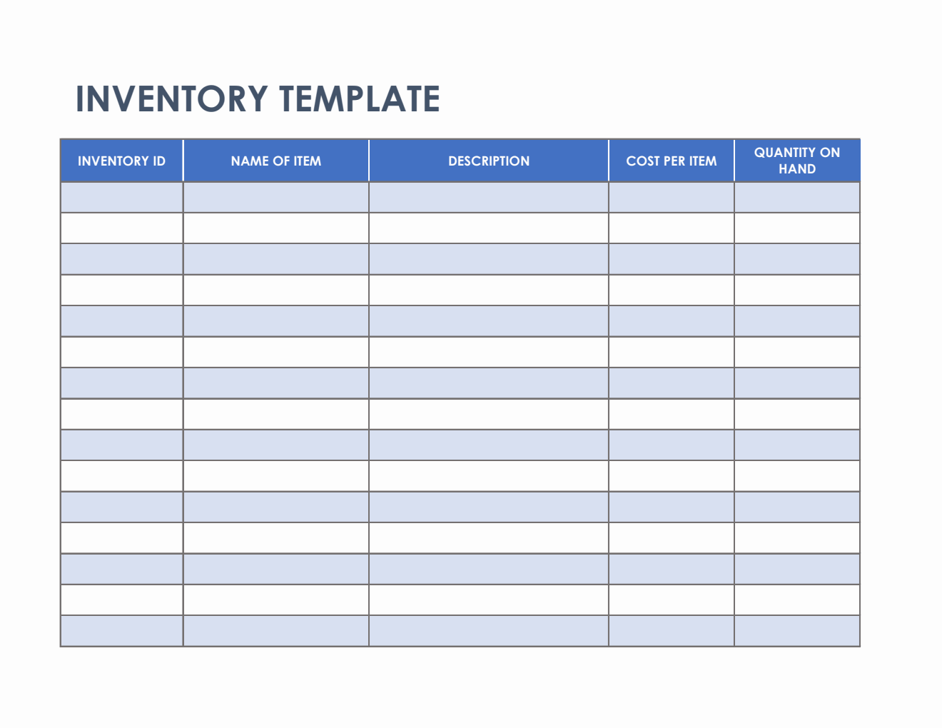 Free Excel Inventory Templates Free Excel Inventory Templates