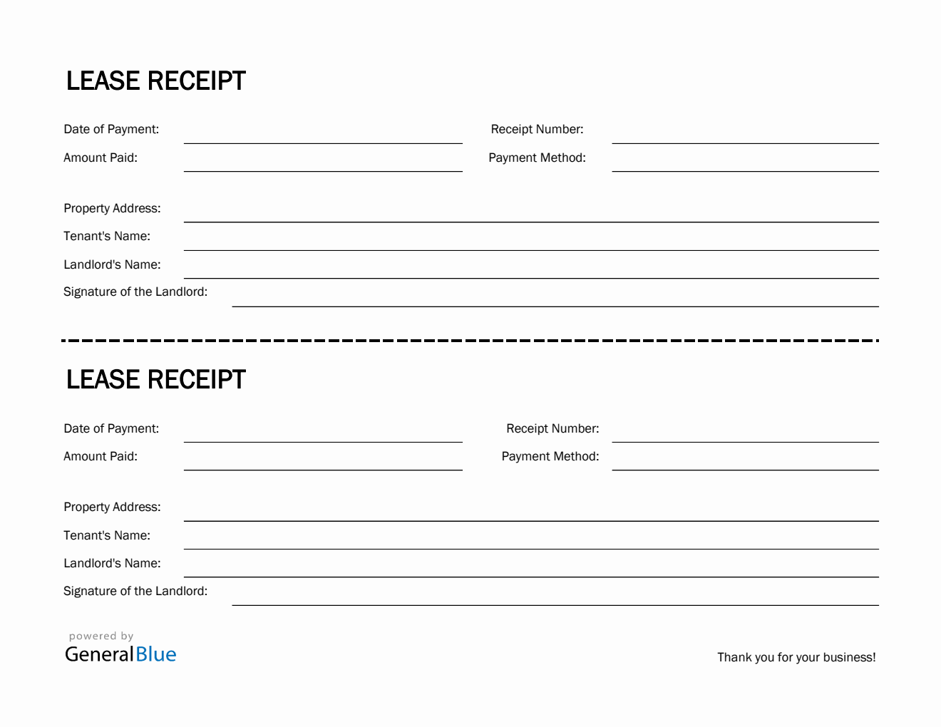Property Receipt Templates Property receipt templates