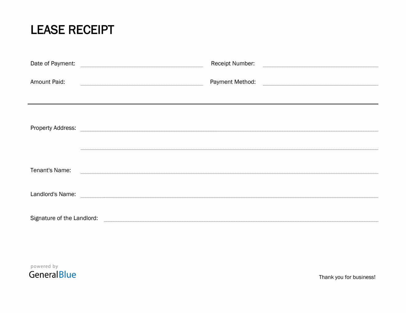 Receipt Templates
