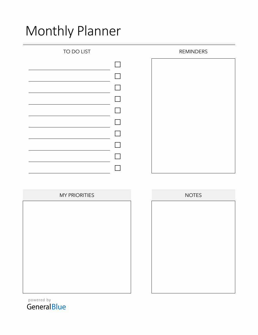 Free Monthly Planner Template Word Printable Free Monthly Planner Template Word Printable