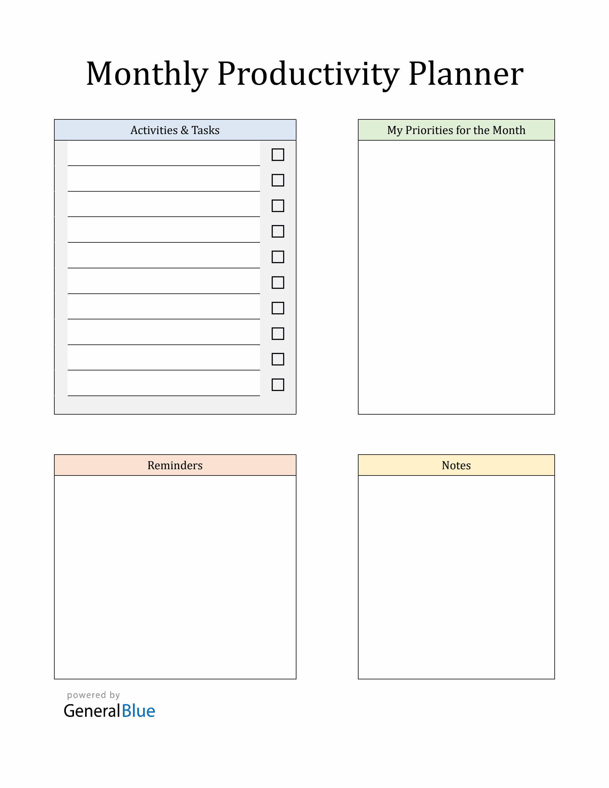 Monthy Plan.pdf Printable Monthly Planner in PDF (Colored)
