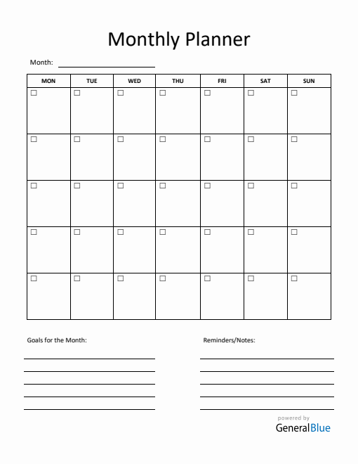 Planner Templates