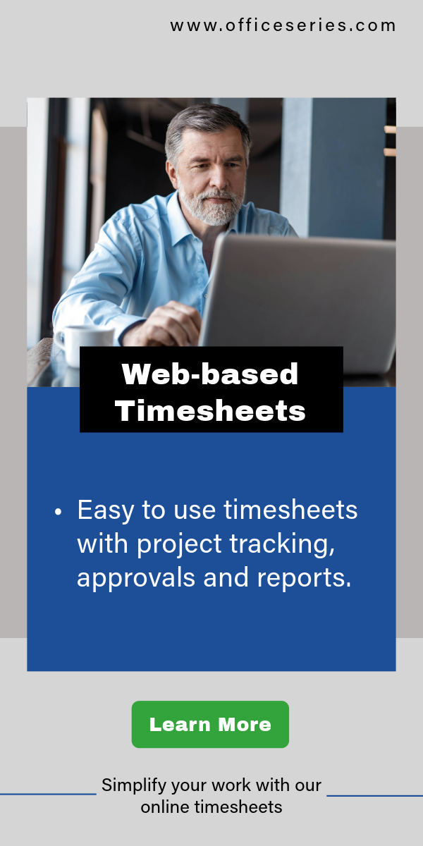 OfficeSeries web-based timesheets