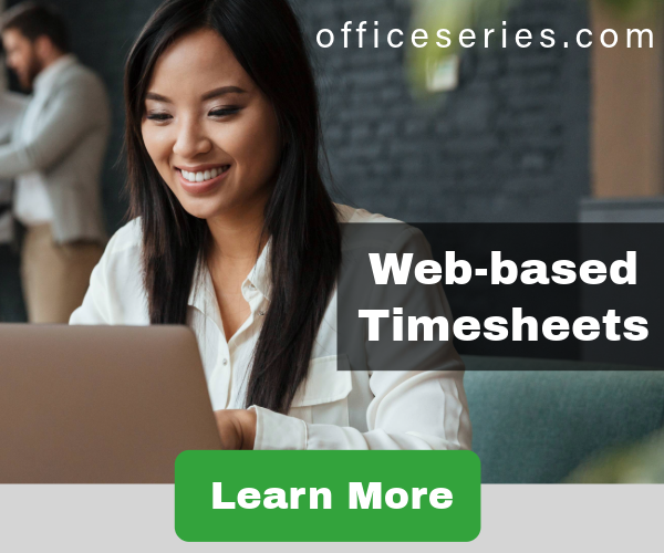 OfficeSeries web-based timesheets