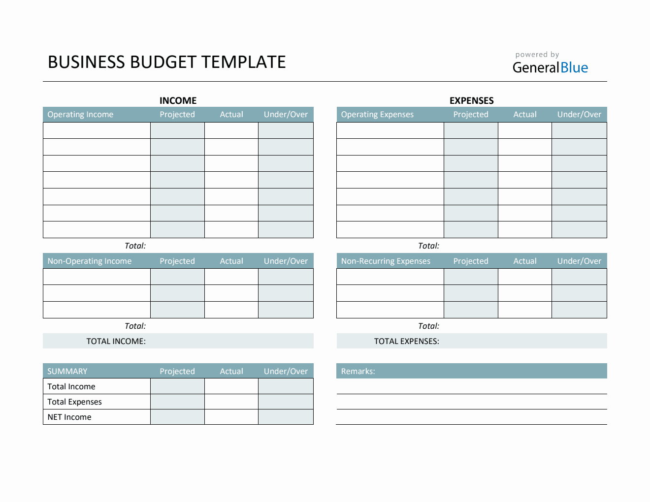 Business Budget Templates business-budget-templates