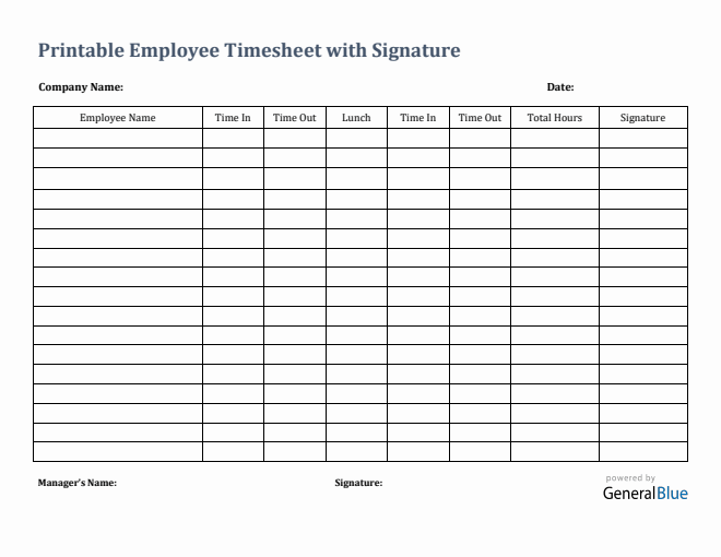 timesheet templates