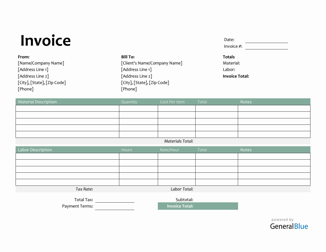 Free Word Time And Materials Templates Free word time and materials templates