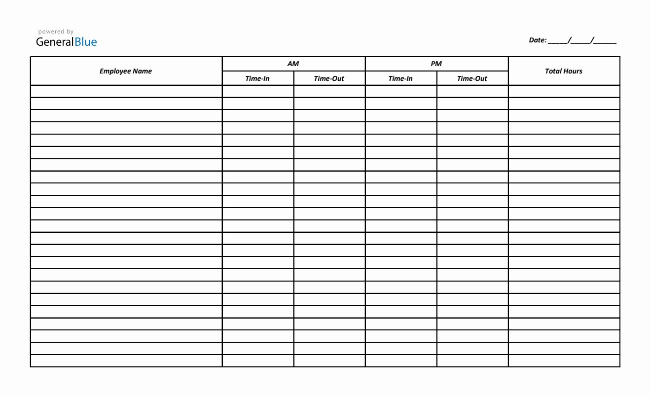Free Excel Timesheet Templates