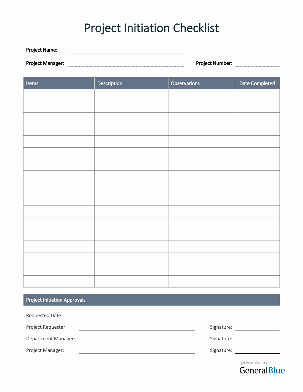 Free PDF Checklist Templates