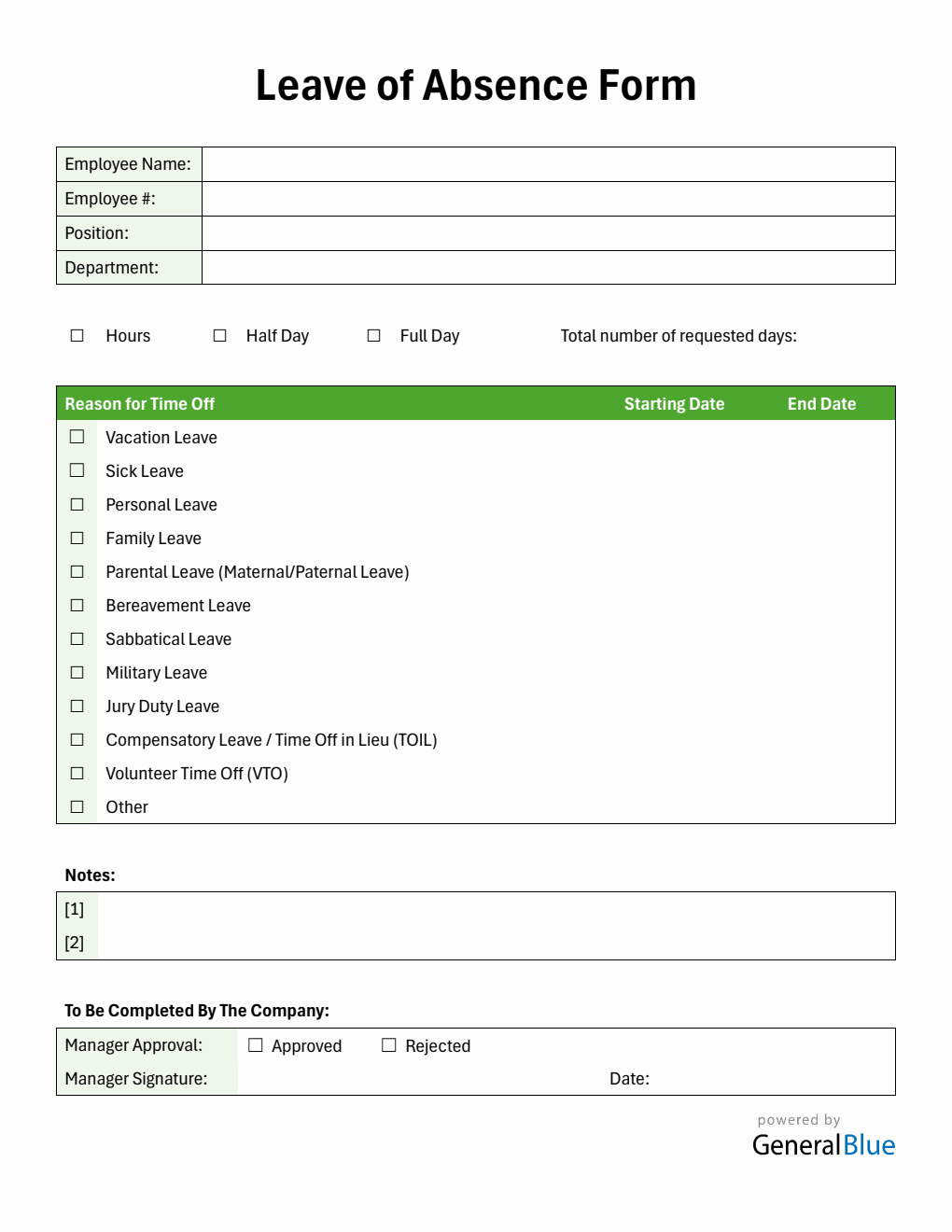 Pto Request Form Template.pdf Request Form Templates