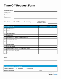 Pto Form Examples Printable Leave Request Form in Excel