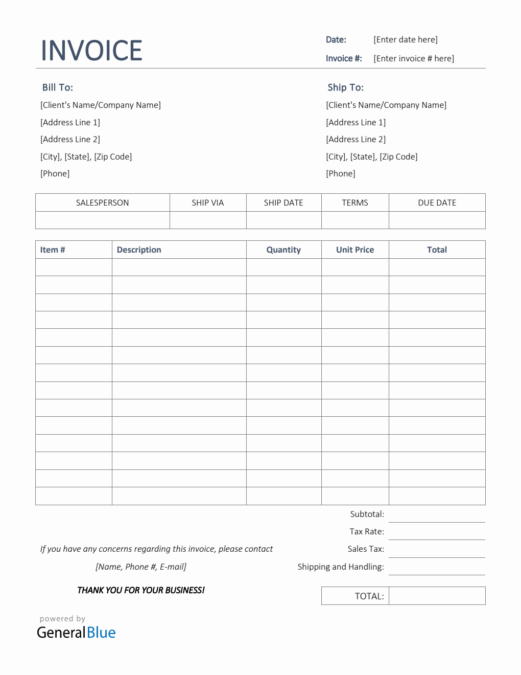 Weekly Sales Invoice Sales Invoice Template in Excel (Simple)