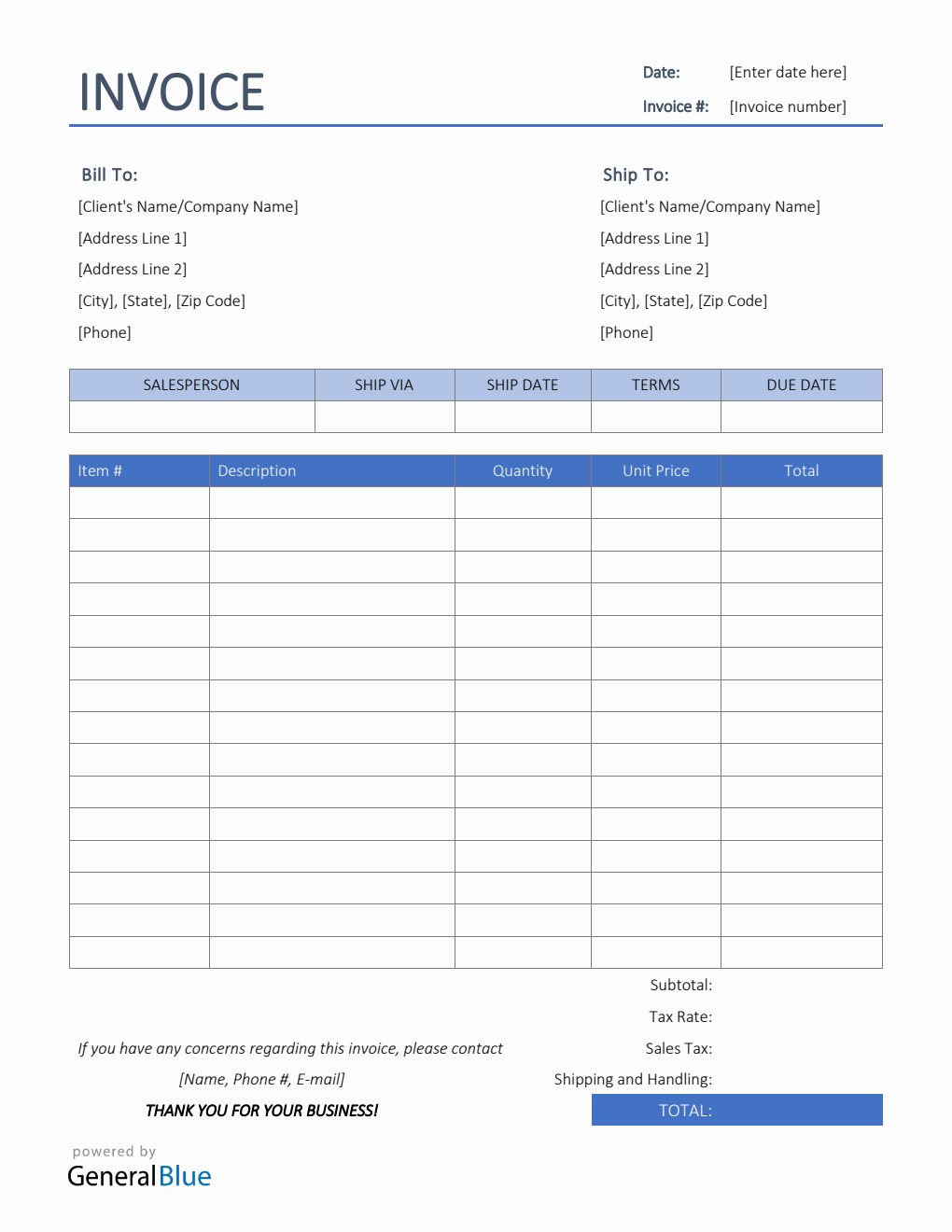 Weekly Sales Invoice Sales Invoice Template in Excel (Colorful)