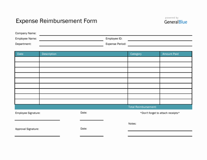 Reimbursement Templates