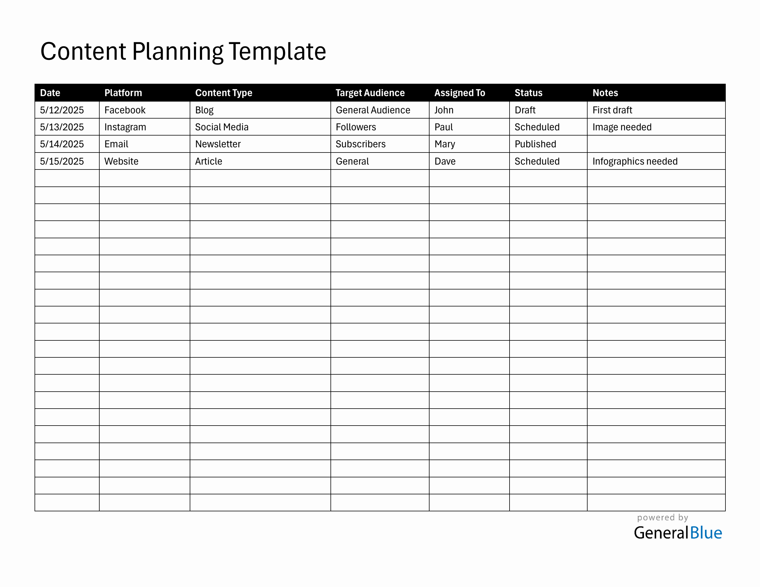 Content Planner Templates content-planner-templates