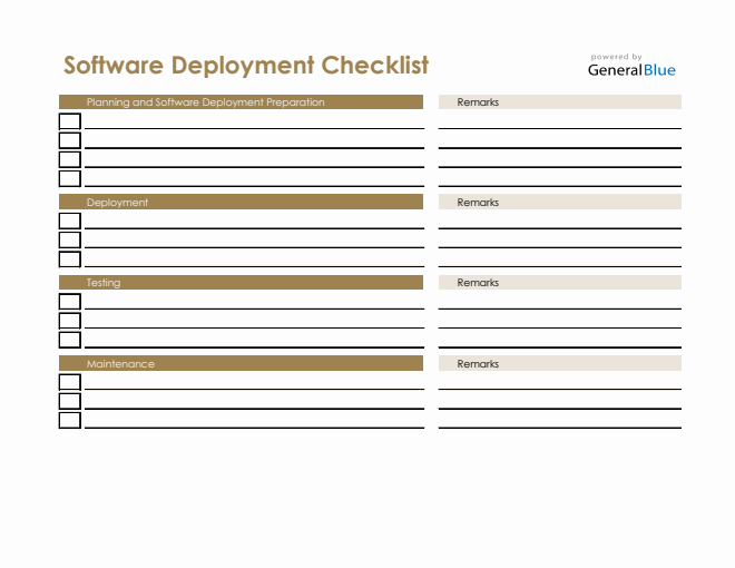 Checklist Templates