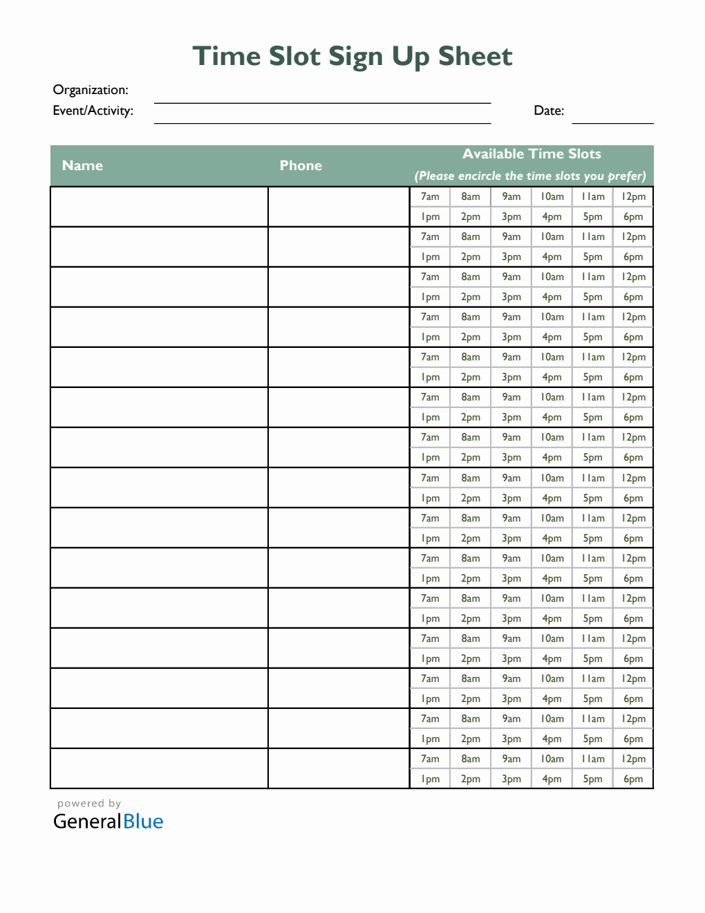 Sign Up Sheet Templates sign-up-sheet-templates