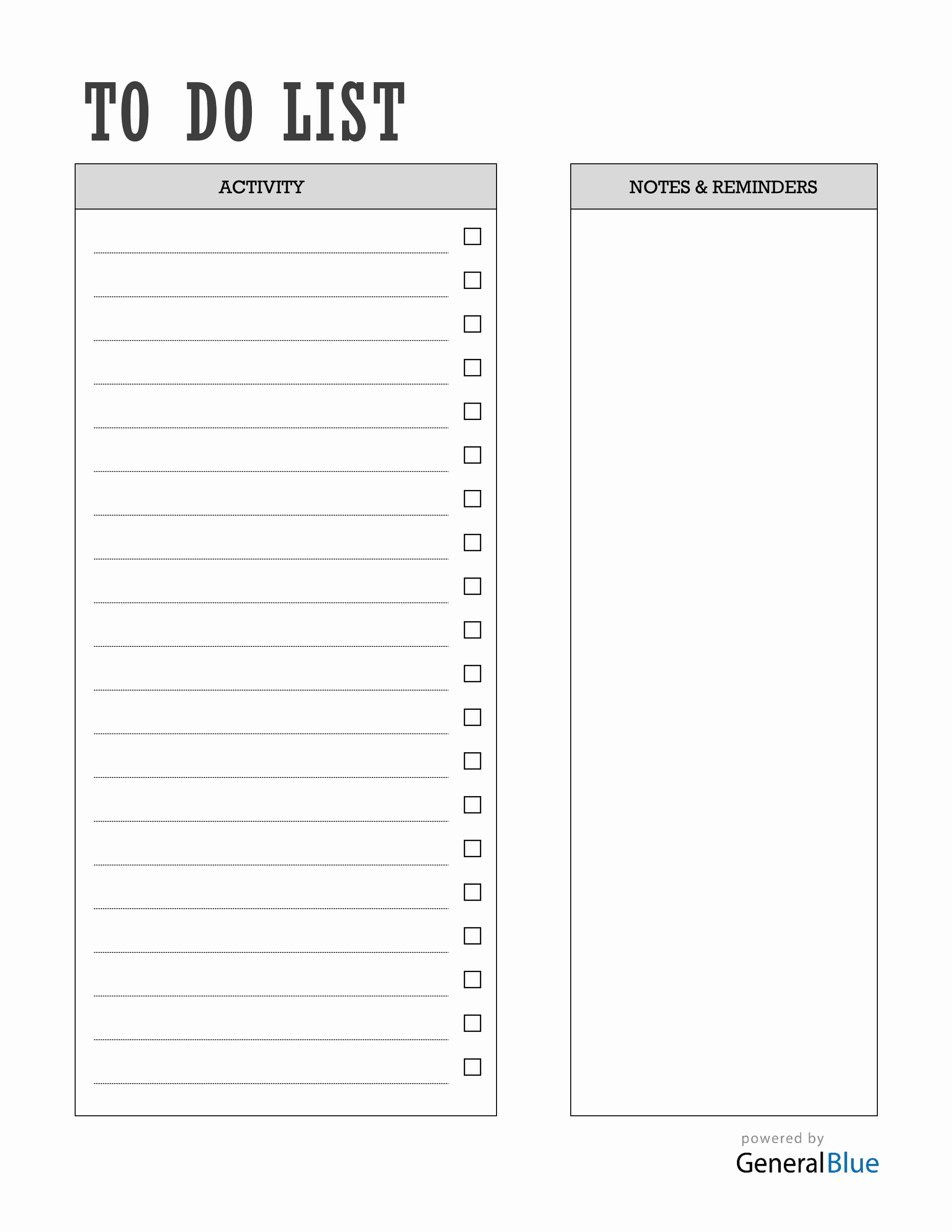 Sample Pdf Do Free PDF To Do List Template - Editable