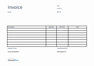 invoice template for u k in word basic