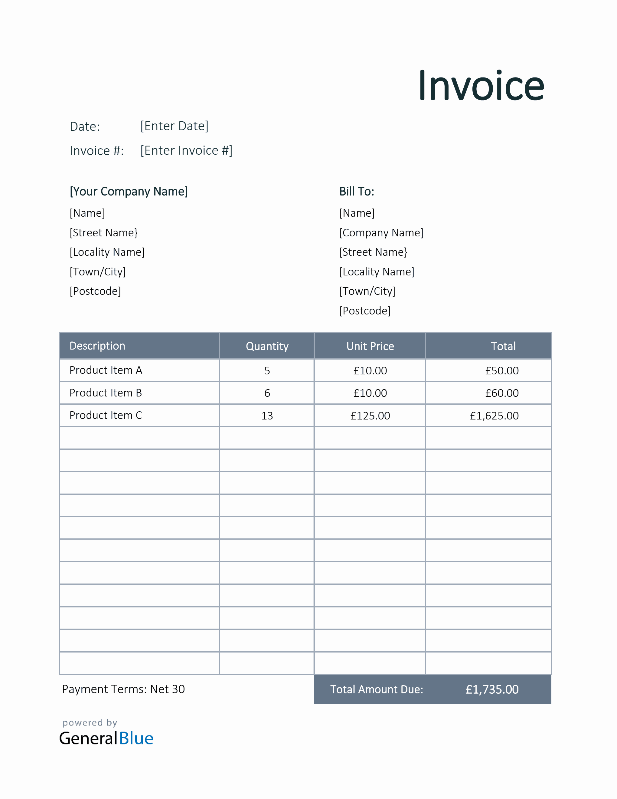 Unit Price Sales Invoice / Receipt Template 2023, Microsoft Excel, Easy  To Use