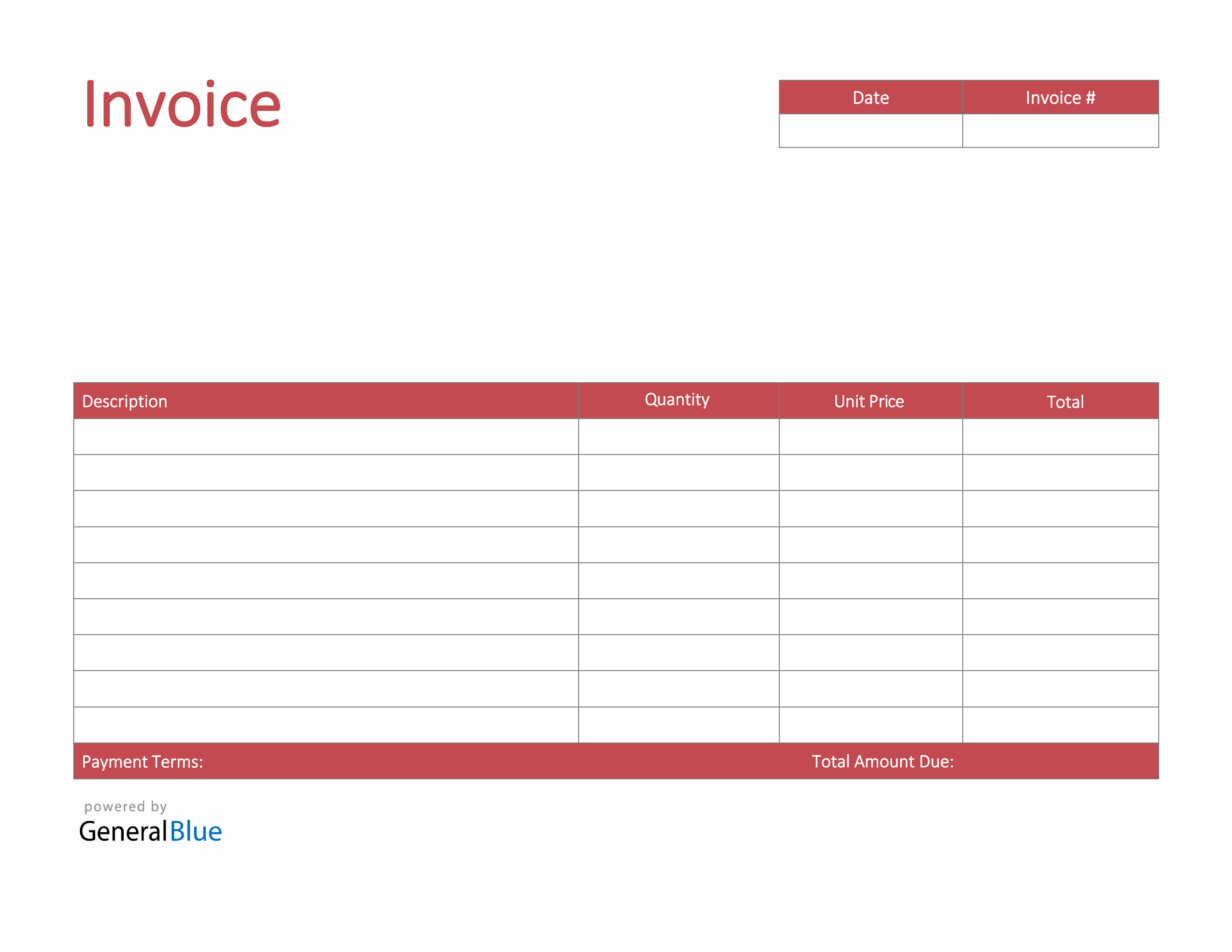 Customer Invoice Templates