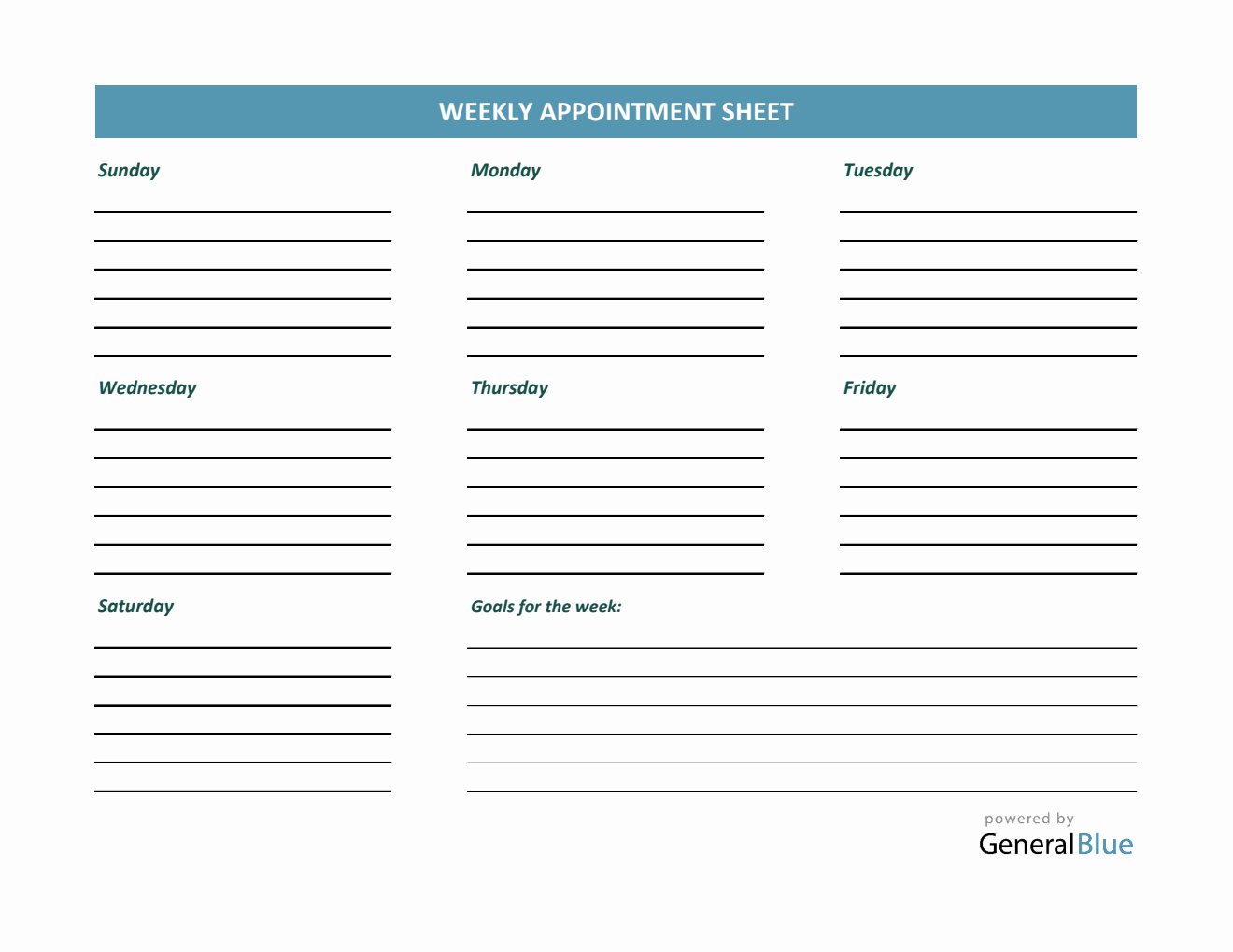 Free PDF Appointment Templates Free PDF Appointment Templates