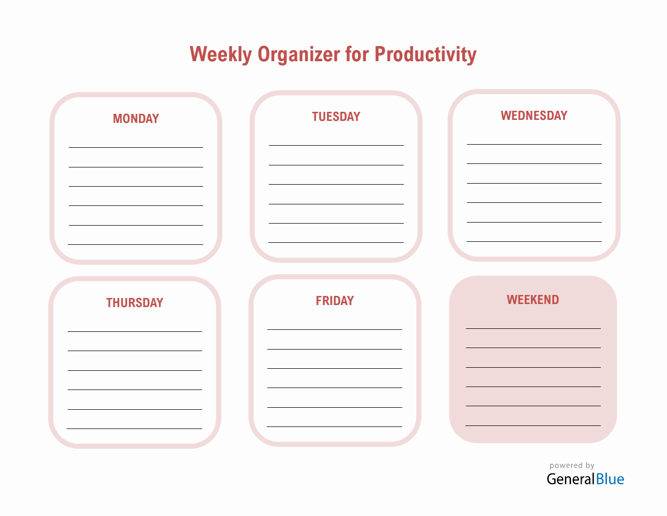 Weekly Schedule Templates