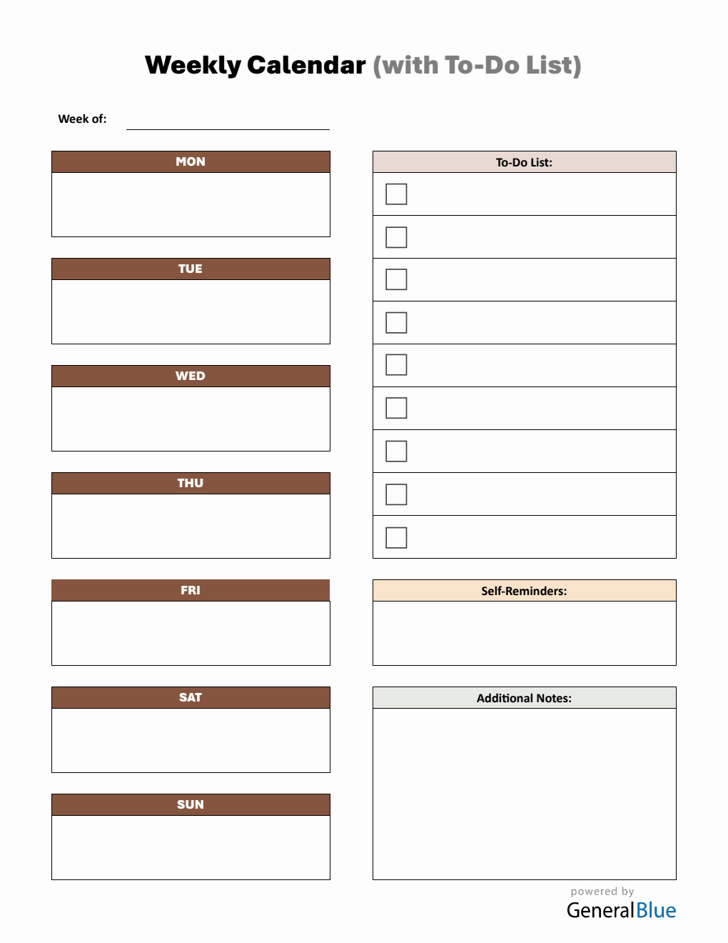 Generic Week Calendar Pdfs Weekly Calendar Templates