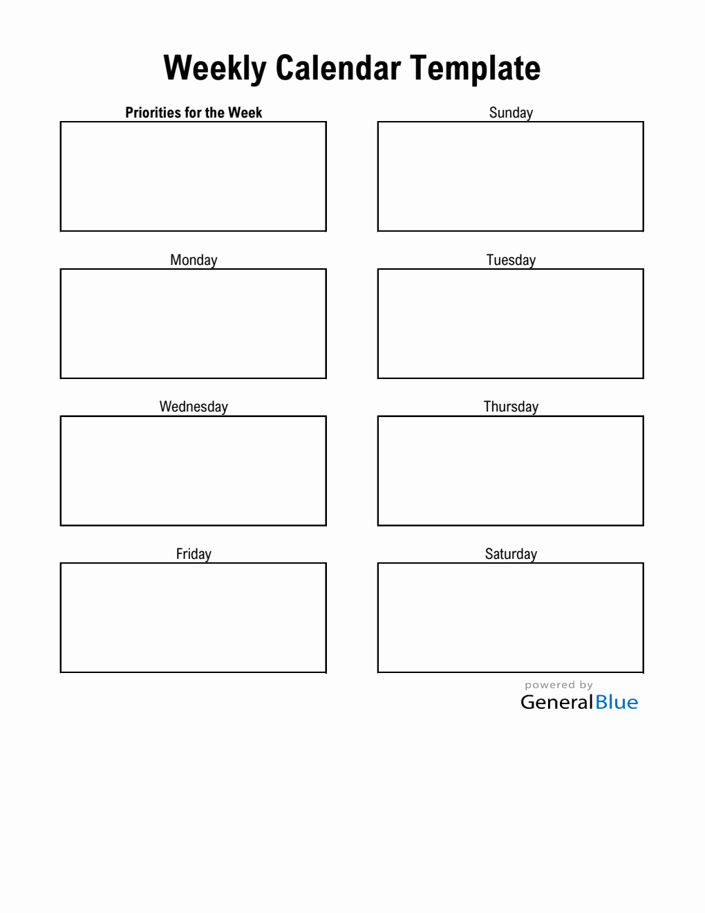 Generic Week Calendar Pdfs Weekly Calendar Templates
