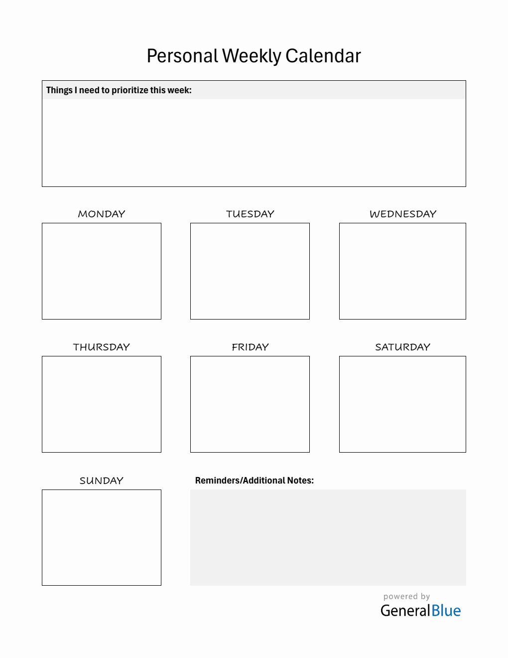 Simple Week Calendar Pdf Weekly Calendar Templates