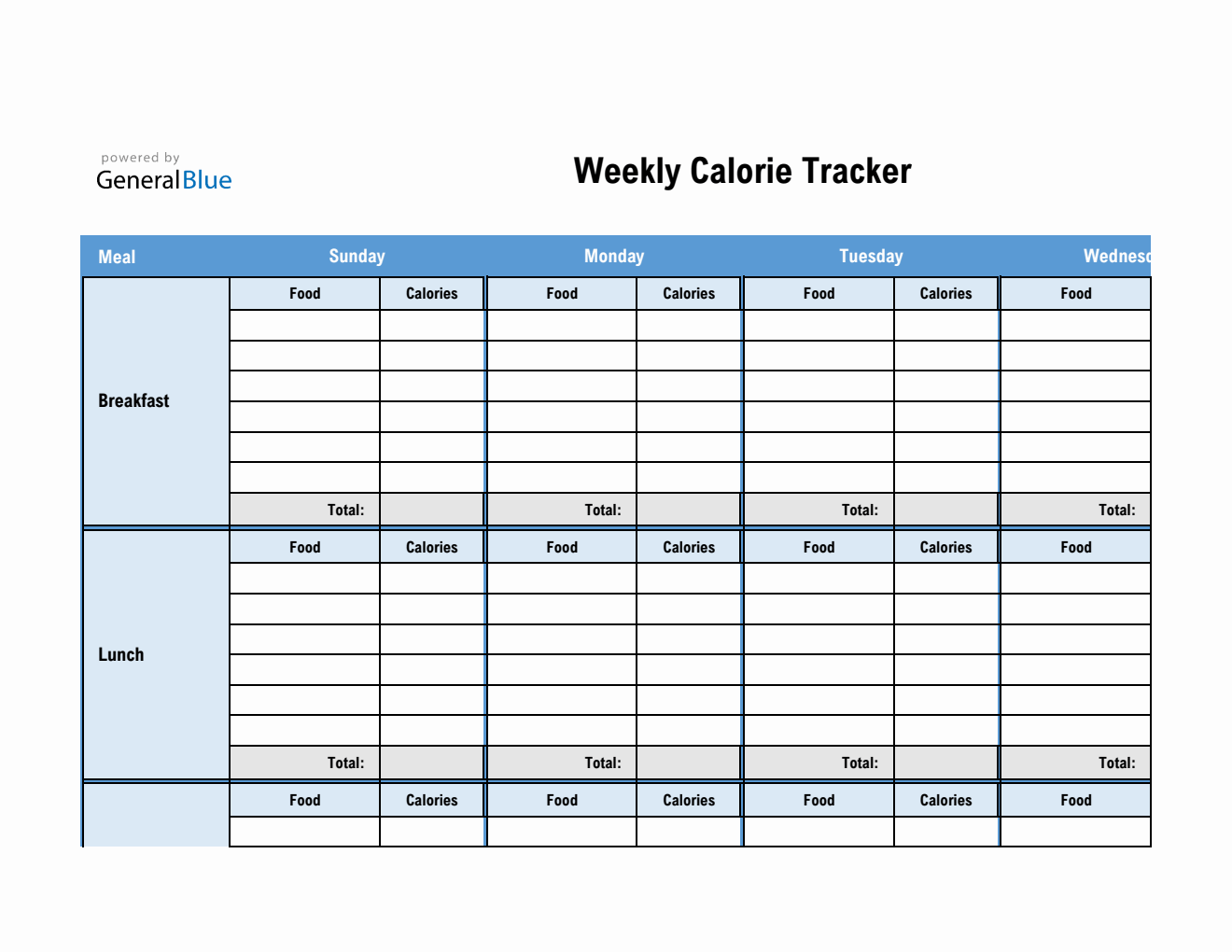 Free Calorie Counter