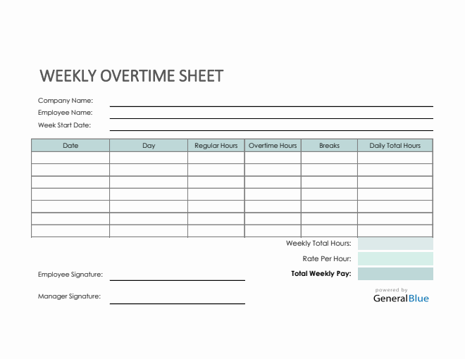 weekly timesheet templates