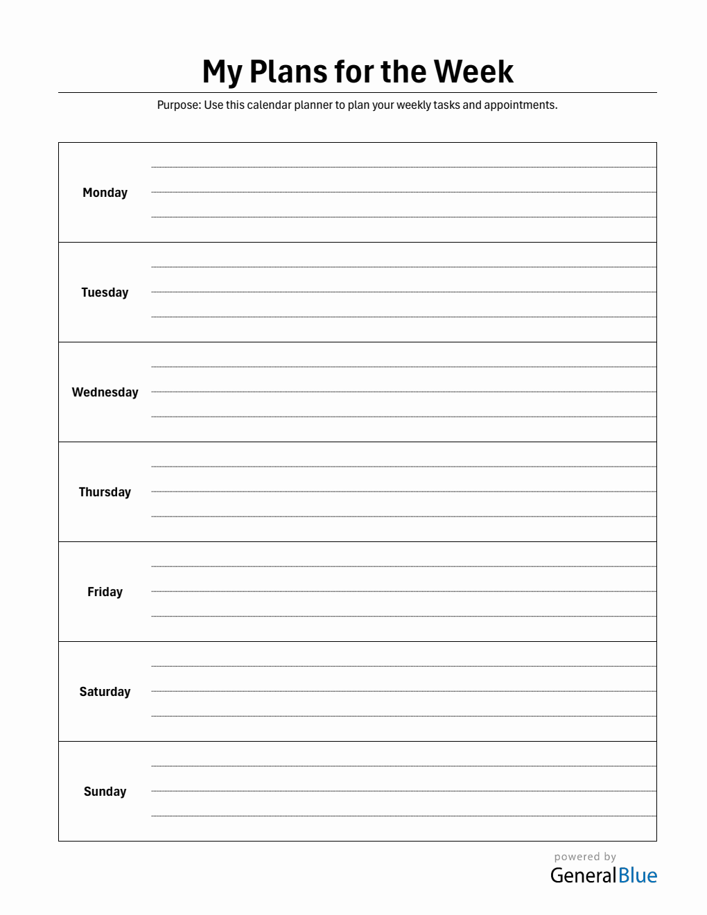 Week Template.pdf Free Weekly Planner | Landscape PDF Template