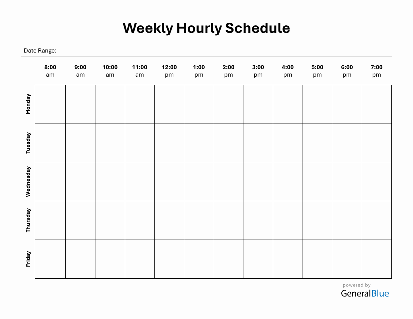 Hourly Planner Templates hourly-planner-templates