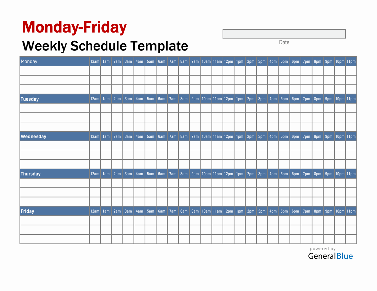 Weekly Planner Templates