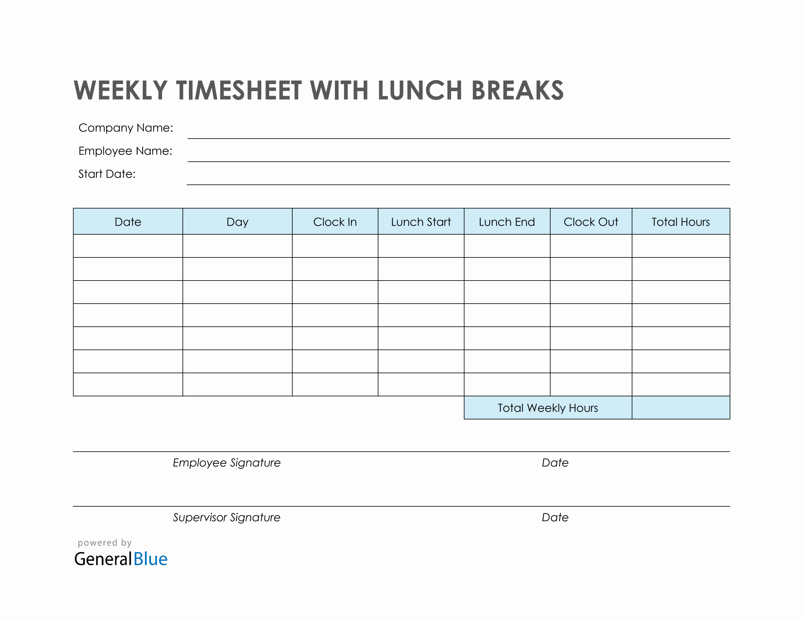 Break And Lunch Schedule Template Break And Lunch Schedule Template