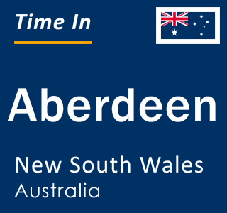 Current local time in Aberdeen, New South Wales, Australia