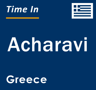 Current local time in Acharavi, Greece