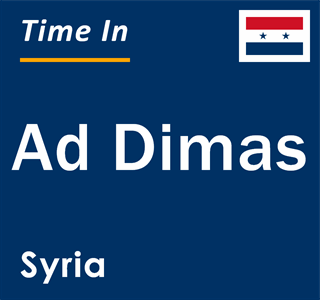 Current local time in Ad Dimas, Syria
