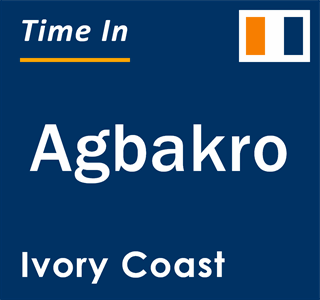 Current local time in Agbakro, Ivory Coast