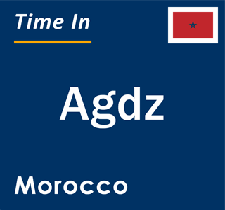Current local time in Agdz, Morocco