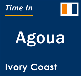 Current local time in Agoua, Ivory Coast