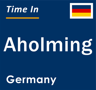 Current local time in Aholming, Germany